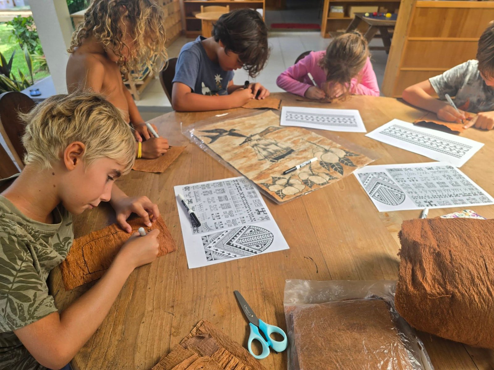 Atelier dessiner sur son Tapa